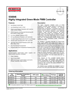 SG6846 Datasheet PDF Fairchild Semiconductor