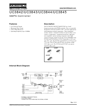 UC3845N Datasheet PDF Fairchild Semiconductor