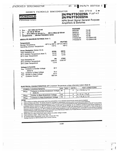 2N2222A Datasheet PDF Fairchild Semiconductor