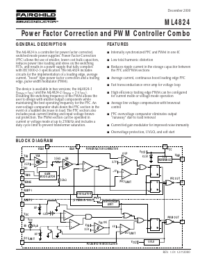 ML4824IX Datasheet PDF Fairchild Semiconductor