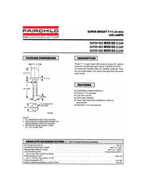 MV8103 Datasheet PDF Fairchild Semiconductor