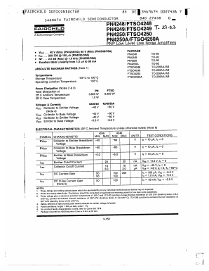 PN4250 Datasheet PDF Fairchild Semiconductor