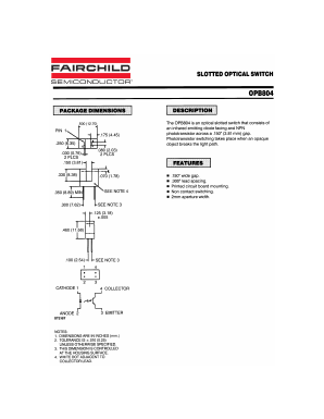 OPB706 Datasheet PDF Fairchild Semiconductor