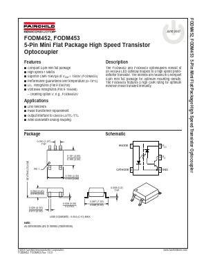 FODM452V Datasheet PDF Fairchild Semiconductor