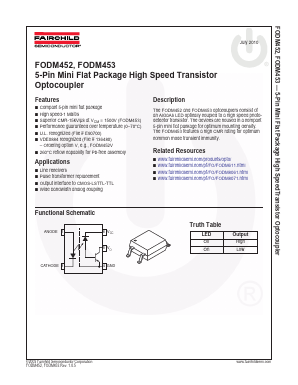 FODM453V Datasheet PDF Fairchild Semiconductor