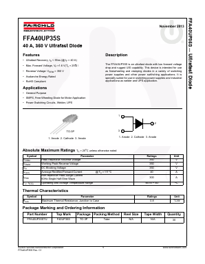 F40UP35S Datasheet PDF Fairchild Semiconductor