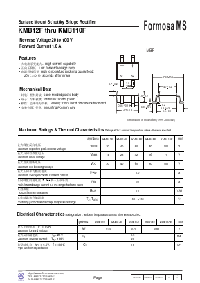 KMB12F Datasheet PDF Formosa Technology