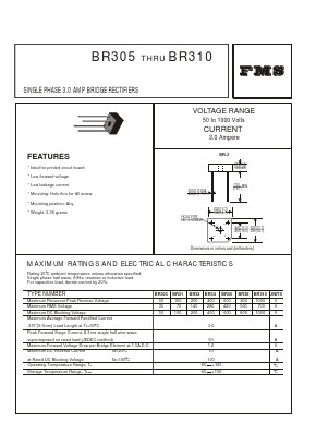 BR310 Datasheet PDF Formosa Technology