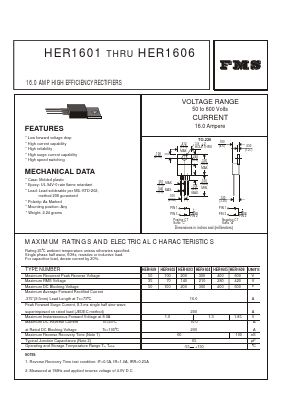 HER1601 Datasheet PDF Formosa Technology