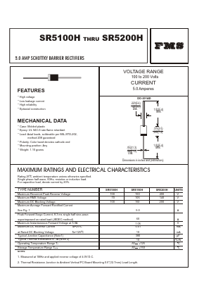 SR5100H Datasheet PDF Formosa Technology