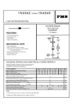 1N4942 Datasheet PDF Formosa Technology