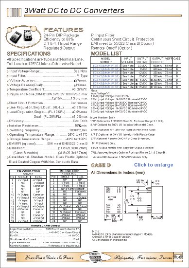 E03-00B Datasheet PDF Fran Mar International