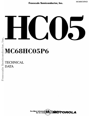 MC68HC05P6 Datasheet PDF Freescale Semiconductor