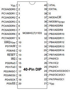 MC68HC11A0CFU Datasheet PDF Freescale Semiconductor