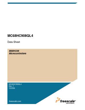MC908QL4CDWE Datasheet PDF Freescale Semiconductor