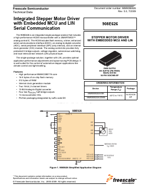 MM908E626 Datasheet PDF Freescale Semiconductor
