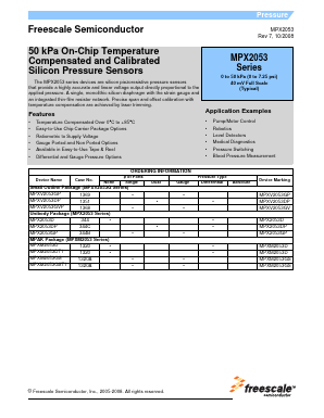 MPX2053DP Datasheet PDF Freescale Semiconductor