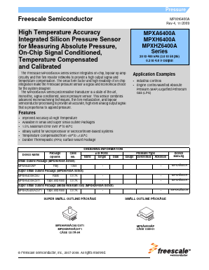 MPXA6400A Datasheet PDF Freescale Semiconductor