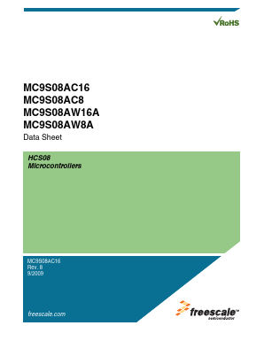 MC9S08AC16 Datasheet PDF Freescale Semiconductor