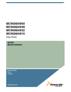MC9S08AW16 Datasheet PDF Freescale Semiconductor