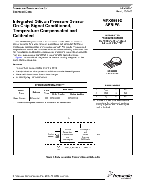 MPX5999D Datasheet PDF Freescale Semiconductor