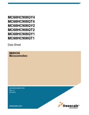 MC908QY1DTE Datasheet PDF Freescale Semiconductor