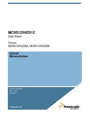 MC9S12XHZ512MAG Datasheet PDF Freescale Semiconductor