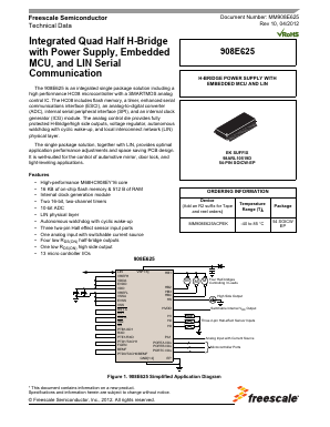 MM908E625 Datasheet PDF Freescale Semiconductor