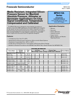 MPXA4115AP Datasheet PDF Freescale Semiconductor