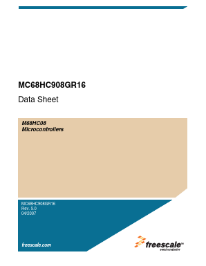 MC908GR16VFAE Datasheet PDF Freescale Semiconductor