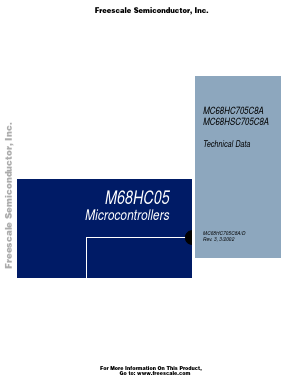 MC68HC705C8A Datasheet PDF Freescale Semiconductor