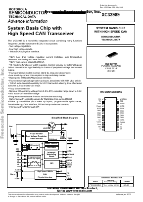 MC33989DW Datasheet PDF Freescale Semiconductor