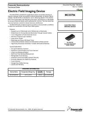 MC33794EK Datasheet PDF Freescale Semiconductor