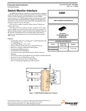 33884 Datasheet PDF Freescale Semiconductor