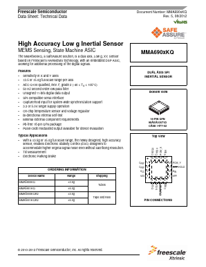 MMA6901KQ Datasheet PDF Freescale Semiconductor