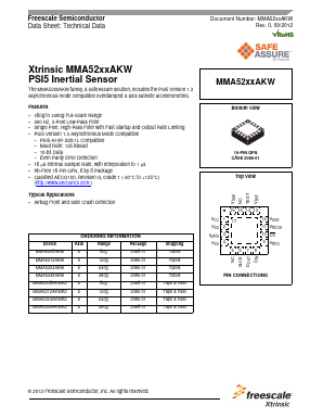 MMA5206AKWR2 Datasheet PDF Freescale Semiconductor