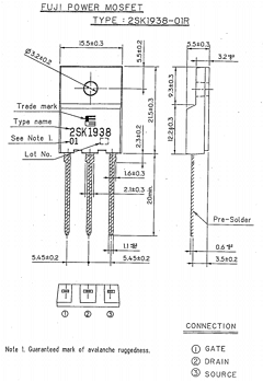 2SK1938 Datasheet PDF Fuji Electric