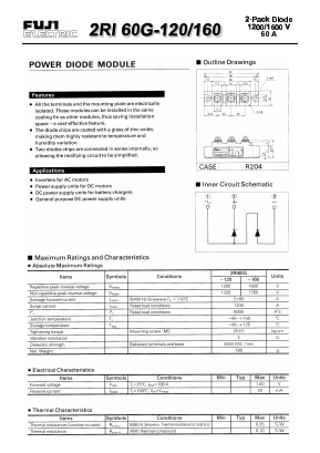 2RI60G-160 Datasheet PDF Fuji Electric