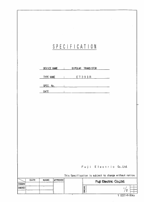 ET393R Datasheet PDF Fuji Electric