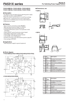 FA5316P Datasheet PDF Fuji Electric