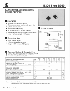 B320 Datasheet PDF Fuji Electric