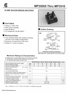 MP3502 Datasheet PDF Fuji Electric