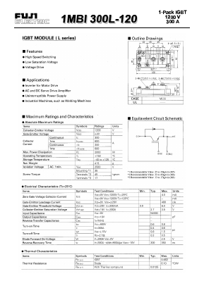 1MBI300L-120 Datasheet PDF Fuji Electric