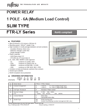 FTR-LY Datasheet PDF Fuji Electric