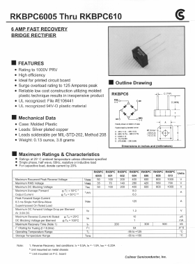 RKBPC604 Datasheet PDF Fuji Electric
