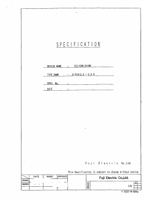 ERW03-060 Datasheet PDF Fuji Electric