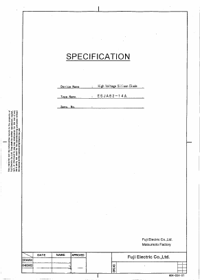 ESJA82-14A Datasheet PDF Fuji Electric