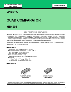 MB4204PF Datasheet PDF Fujitsu