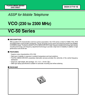 VC-3R0A50 Datasheet PDF Fujitsu