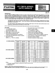 MB653XXX Datasheet PDF Fujitsu